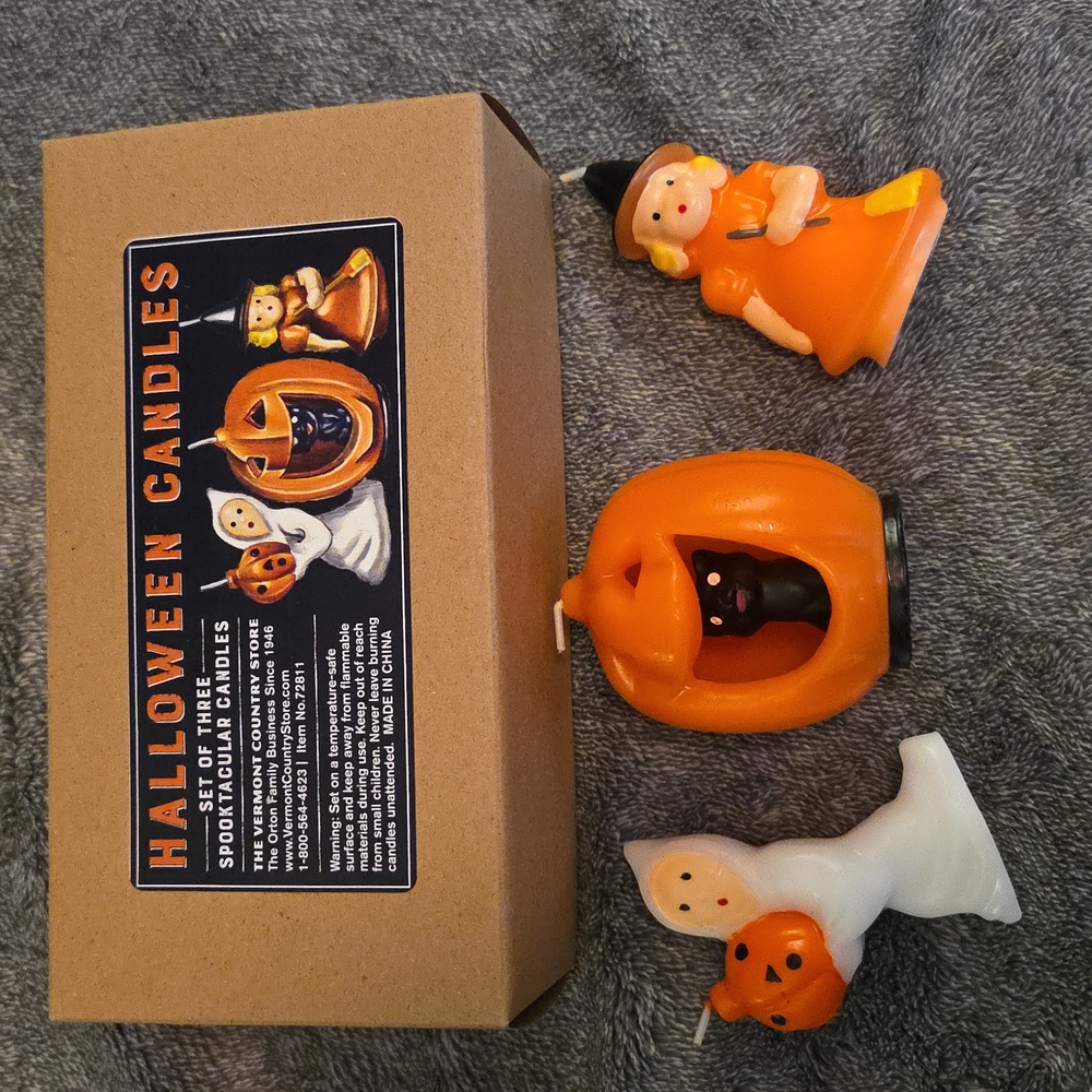 Vermont Country Store Halloween Candle Set